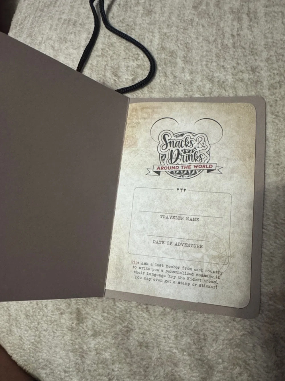 Disney Passport World Showcase- Snacks & Drinks Around the World- 2 pack